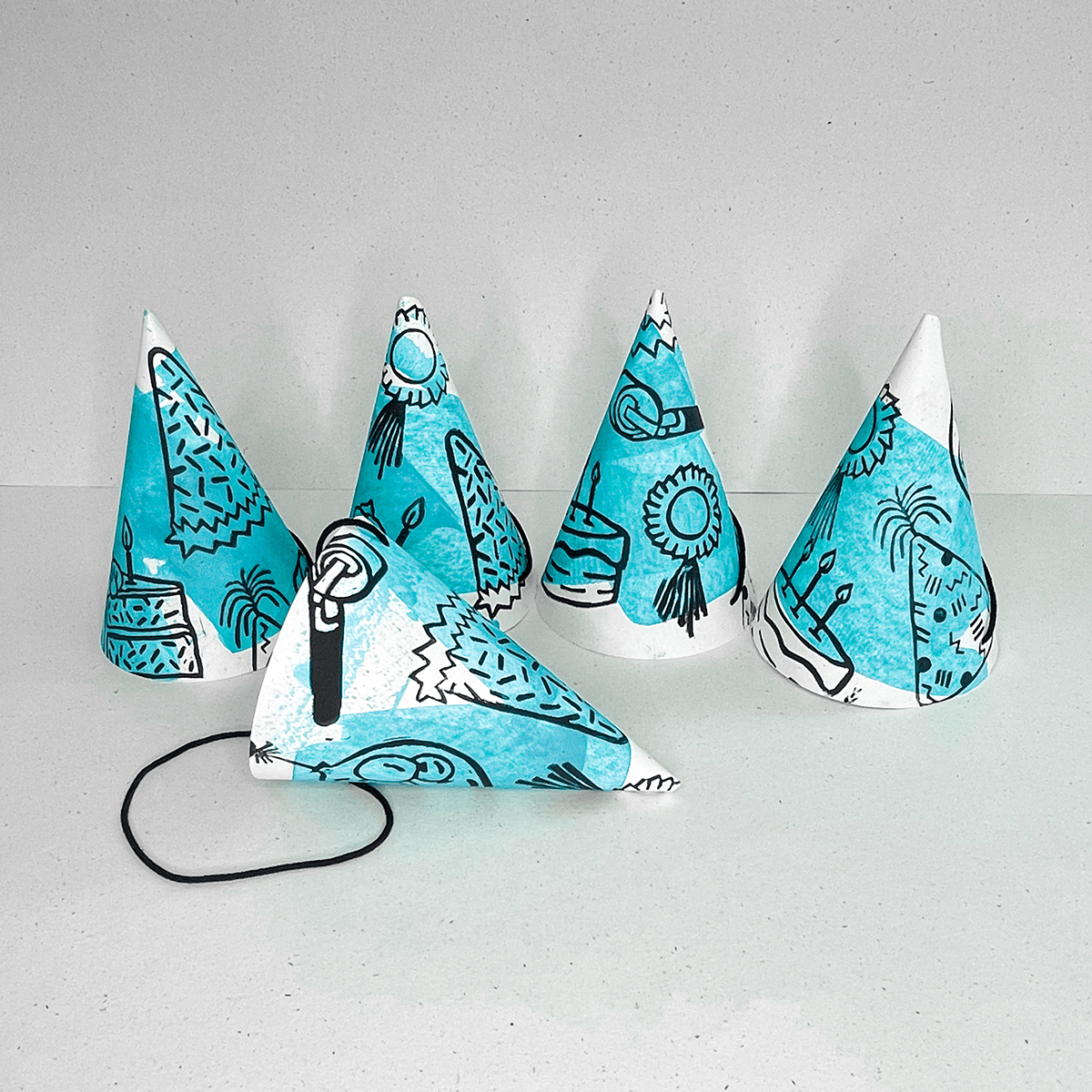 Birthday Party Hats (8 pack)