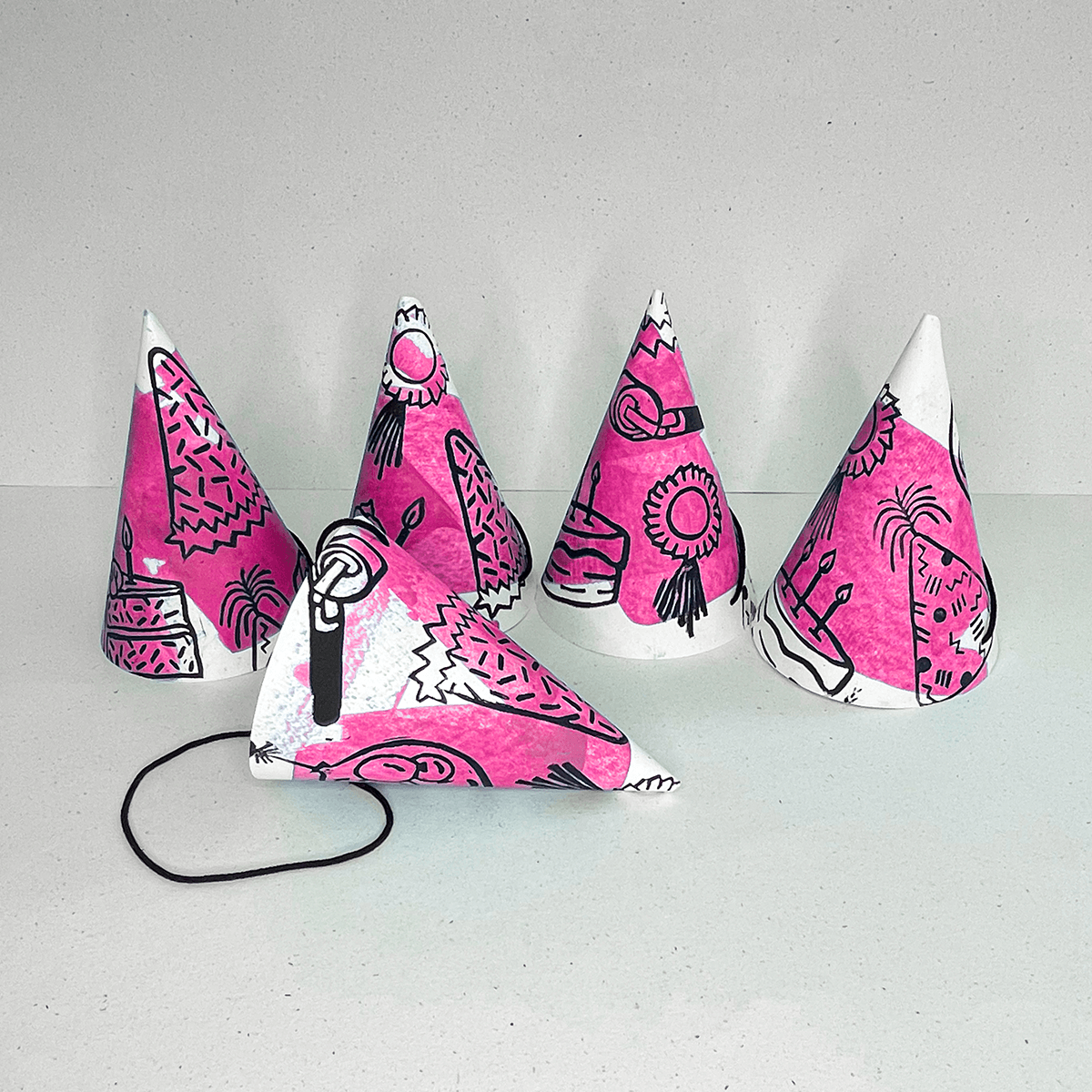 Birthday Party Hats (8 pack)