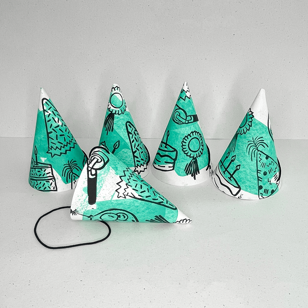 Birthday Party Hats (8 pack)