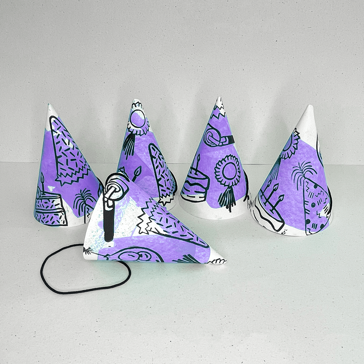 Birthday Party Hats (8 pack)