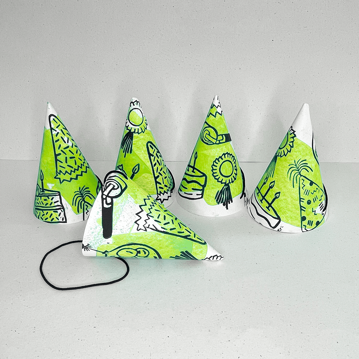 Birthday Party Hats (8 pack)