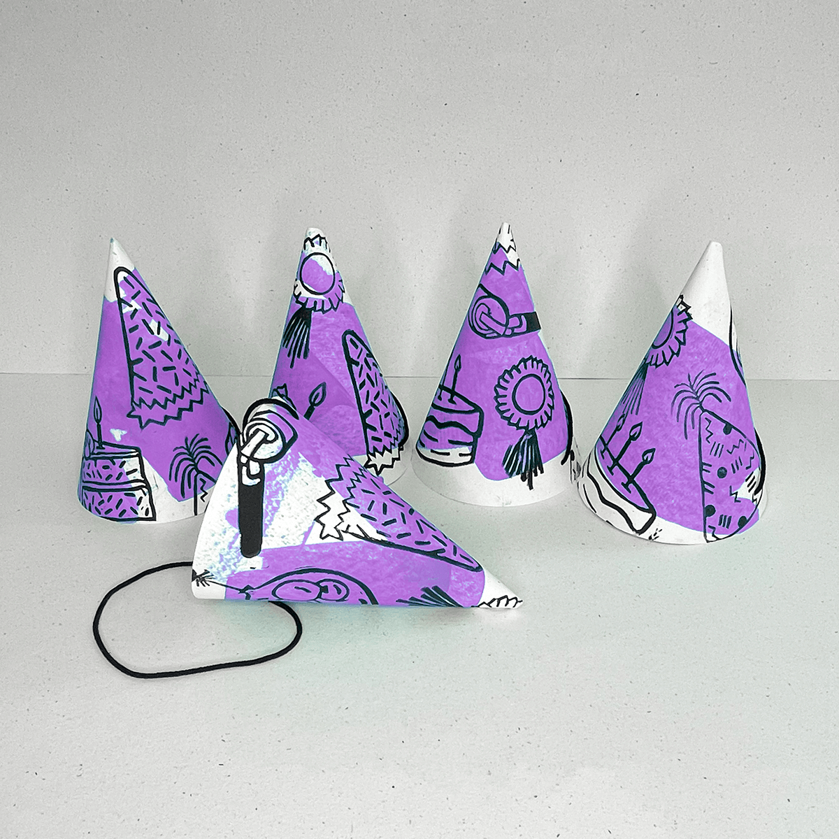 Birthday Party Hats (8 pack)