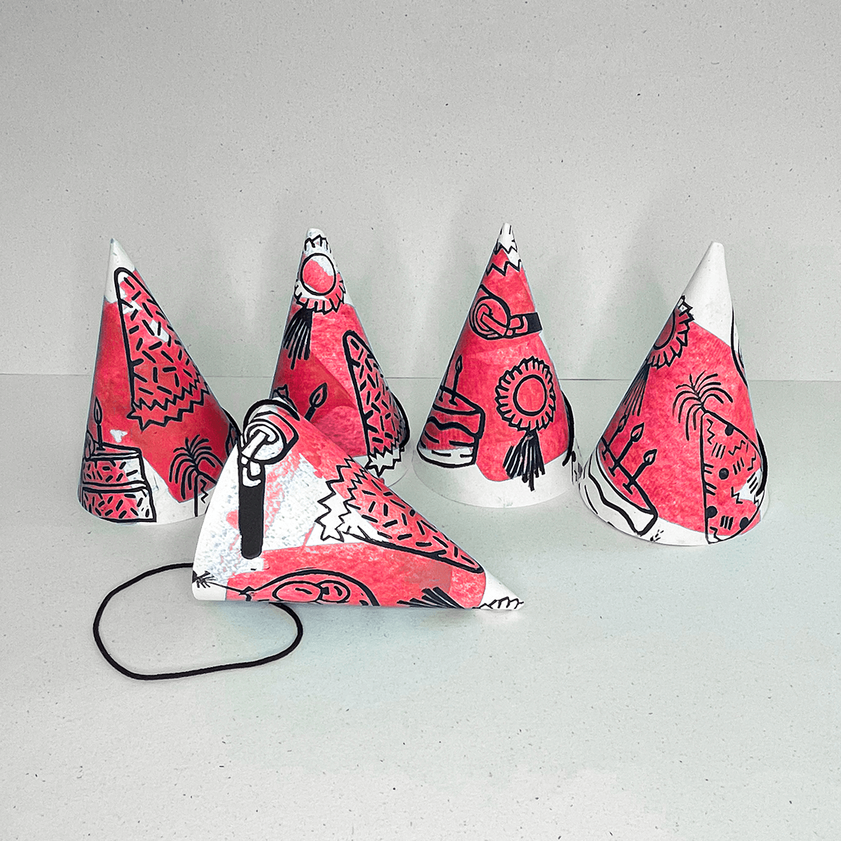 Birthday Party Hats (8 pack)