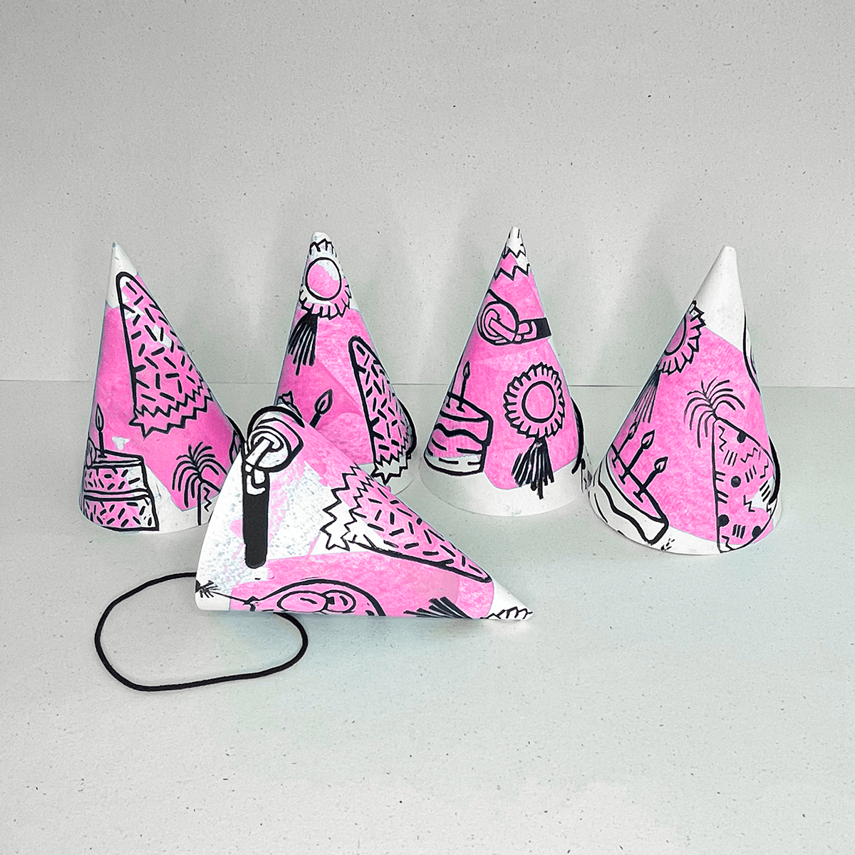 Birthday Party Hats (8 pack)