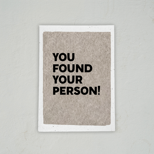 You Found Your Person - Wedding Card