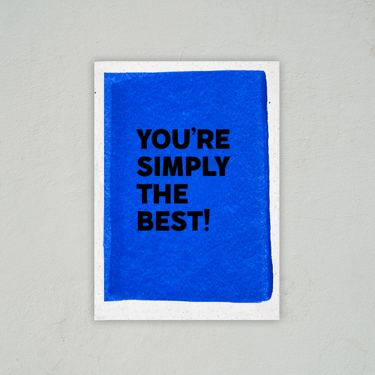 You're Simply The Best - Thank You Card