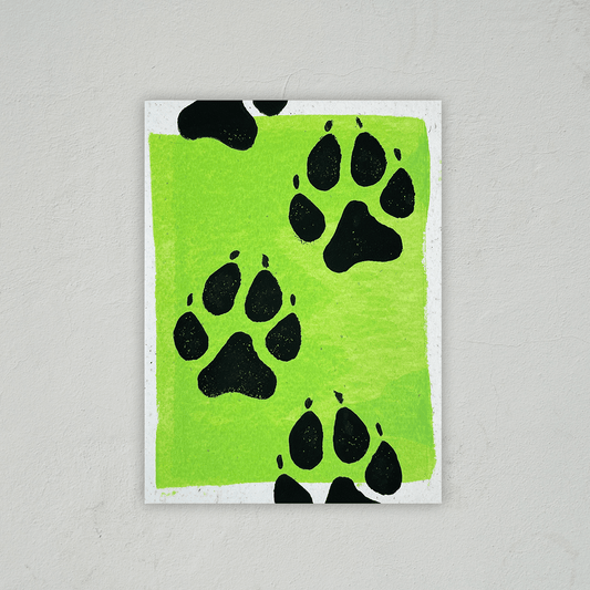 Dog Paws - Animal Card